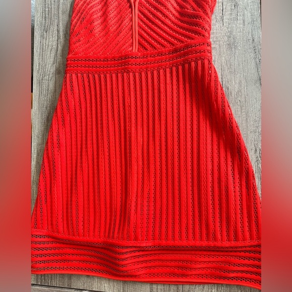 J. Crew Neon Red Sleeveless Dress Size 6 - Picture 3 of 11